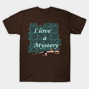 I love a Mystery Green Puzzle T-Shirt